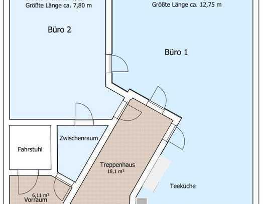 Helle und freundliche Büroetage in ruhiger Lage - provisonsfrei-