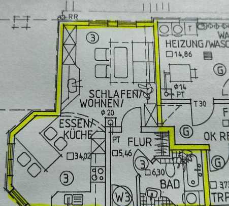 Ansprechende 1-1/2 Zimmer-Souterrain-Wohnung in Sulzfeld