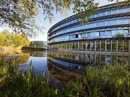 Büro- und Gewerbeflächen in architektonisch reizvollem Bürozentrum in absoluter Grünlage (ab 28m²)