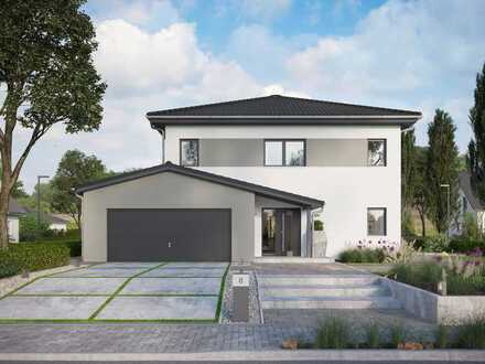 Stadtvilla mit GARAGE inkl. + Grundstück + Bodenplatte - Schlüsselfertig -