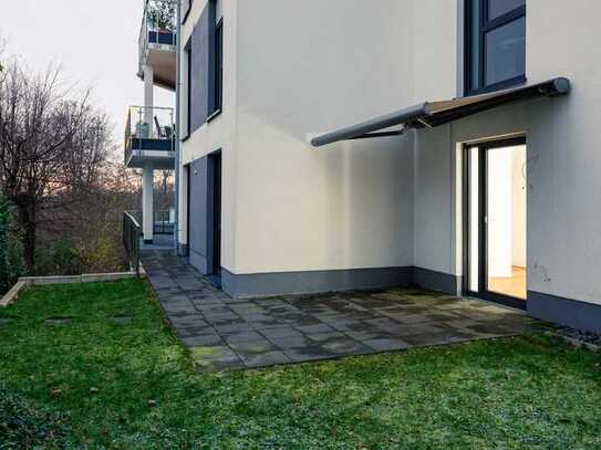 Hochwertige Neubau-Komfortwohnung mit Kamin, Terrasse u. Balkon