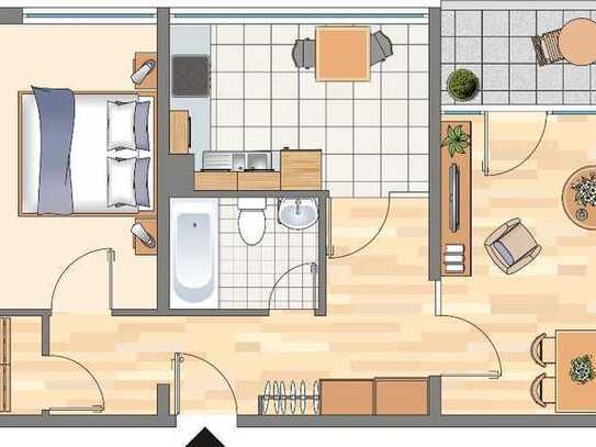 2-Zimmer-Wohnung in Dortmund Hörde (WBS für 2 P. erforderlich!)