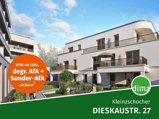 KfW-40-Neubau mit QNG am Volkspark! WE im Hinterhaus mit West-Balkon, 2 Bädern, Keller u.v.m.