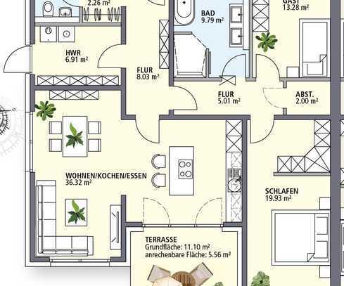 Hochwertige Ausstattung und ernergiesparende Technik - 
Neubau einer barriefreien Bungalow-Anlage