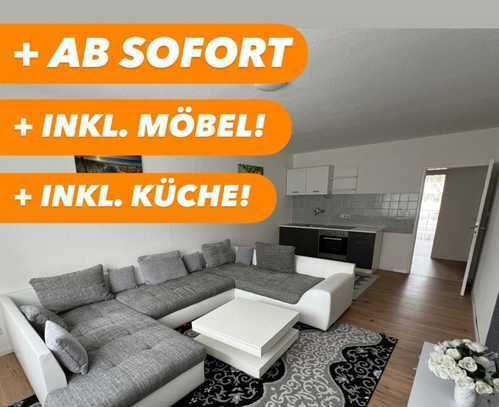 MÖBLIERTE 2 ZIMMER WOHNUNG +BALKON +KÜCHE