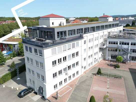 Lichtdurchflutete Bürofläche im 4. OG mit wunderschöner Dachterrasse in der RaumFabrik Durlach