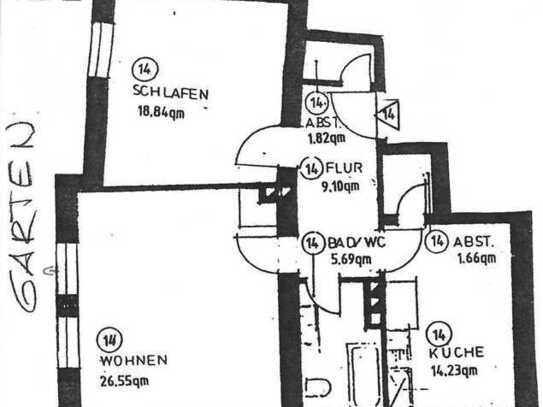 Schwabinger Bestlage - 2 Zimmer + große Küche