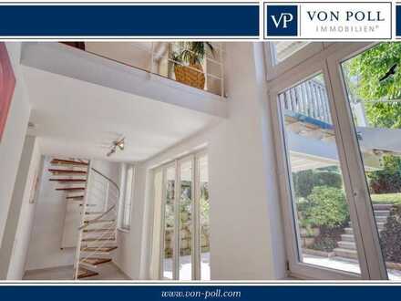 Galeriewohnung mit Schlossblick und 230 m² Garten