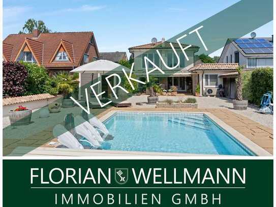 Weyhe - Leeste l Wunderschönes Einfamilienhaus mit Pool und Outdoor-Sauna in ruhiger Lage