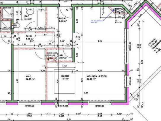 Exklusive, neuwertige 3,5-Raum-Wohnung mit luxuriöser Innenausstattung mit Einbauküche in Wollbach