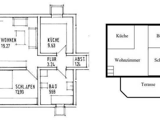 Stilvolle 2-Zimmer-Souterrain-Wohnung mit EBK in Dreieich-Götzenhain