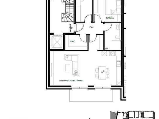 Exklusive 3 Zimmer-Wohnung im Erdgeschoss - Neubau