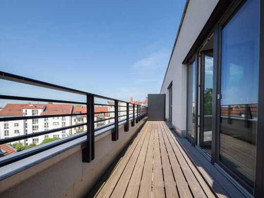 Modernes Wohnen über den Dächern Leipzigs | 2 Bäder | 2 Terrassen | Parkett | Tiefgarage | Aufzug