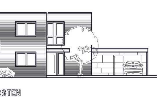 Neubau-Stadtvilla auf großem Grundstück in Burgsteinfurt