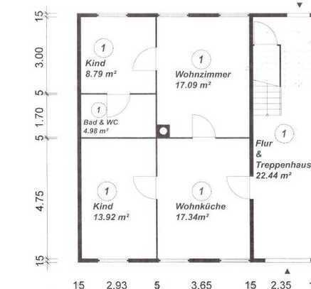 Frisch sanierte 2 Zimmer Wohnung mit Garten