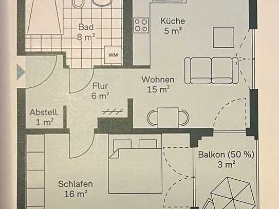 Neubau/Erstbezug mit Balkon: Geschmackvolle 2-Raum-Wohnung in Düsseldorf