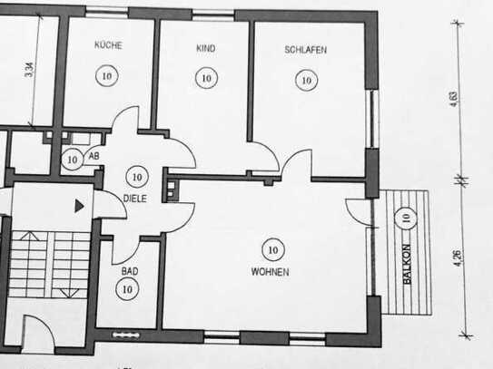 Zauberhafte 3-Raum-Wohnung, sehr gute Lage nahe der Sonnenpromenade am Beueler Rheinufer