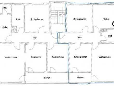 Renovierte 3-Zimmer-Wohnung mit Balkon und EBK in Nierstein