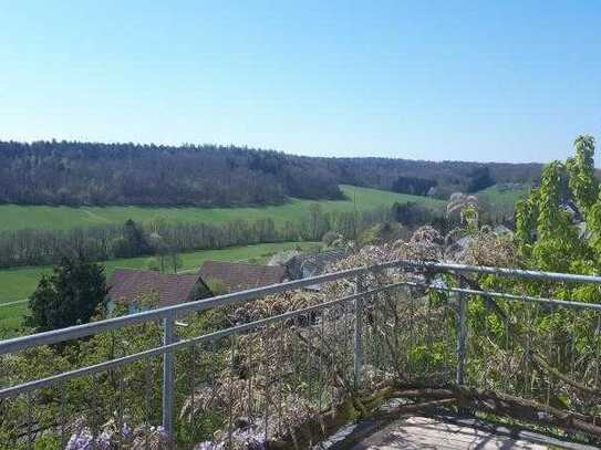 Schöne 3,5 Zimmerwohnung mit grandiosem Ausblick und Garten