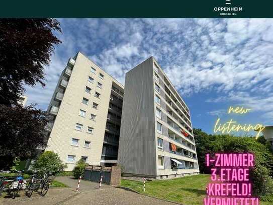 Vermietetes Apartement in Krefeld-Inrath/Kliedbruch mit Balkon
