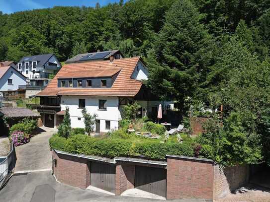 Künstlerisches Einfamilienhaus mit Bauplatz!