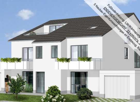 92,30m² Wohnung mit Süd-Loggia im 5 Part.-Haus, Zukunftsorientiert, Energieeinsparend und Stilvoll!