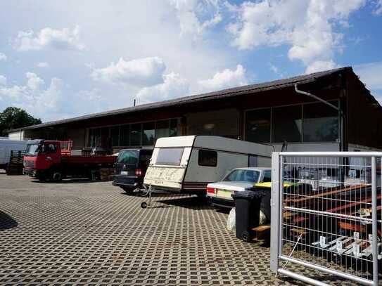 Halle mit Bürofläche sowie Freifläche Nähe Lindenberg zu vermieten!