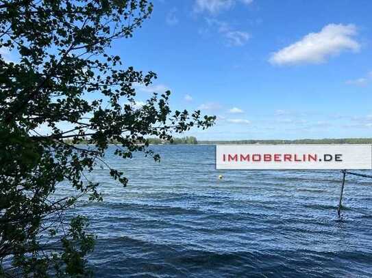 IMMOBERLIN.DE - Miteigentumsanteil! Sonniger Bootssteg & Hütte am Wandlitzer See