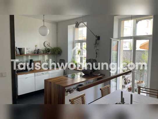 Tauschwohnung: Biete 4 Zi-Whg m. Blk. im Nordend u. suche 2-3 Zi-Whg m. Blk