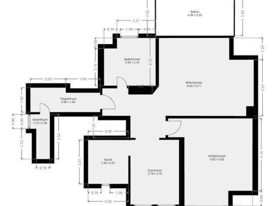 Teilmöblierte Dachgeschoss Wohnung mit Klimaanlage