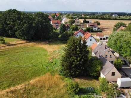 Baugrundstück mit Blick ins Grüne
