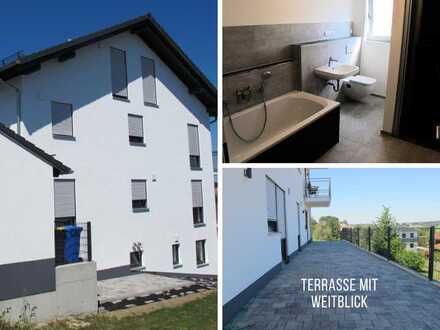 Vermietete Parterrewohnung mit großer Terrasse und wunderschöner Aussicht