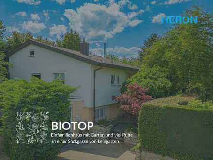 BIOTOP - Einfamilienhaus mit Garten und Privatsphäre in einer Sackgasse von Leingarten