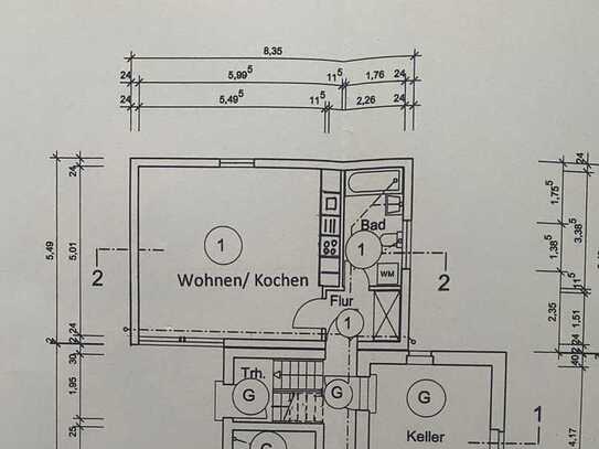 Attraktive Möblierte 1-Zimmer-Wohnung mit EBK in Metzingen