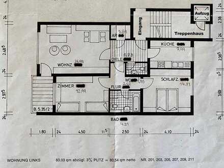 Attraktive 3-Zimmer-Wohnung mit Balkon in St. Peter von privat zu verkaufen