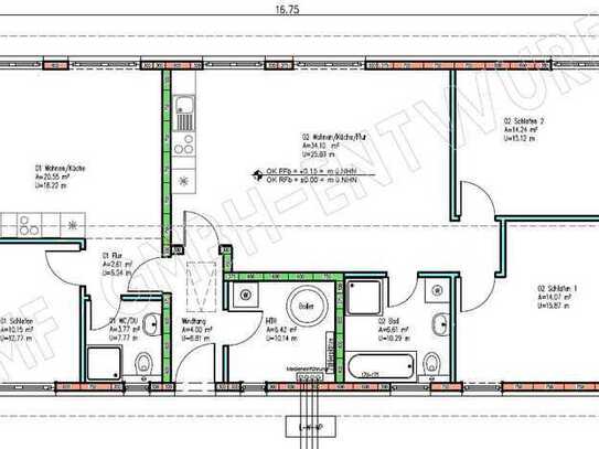 Für Jung + Senioren DUO-Bungalow 3 Zimmer Haushälfte und 2 Zimmer Einliegerwohnung alles in einem