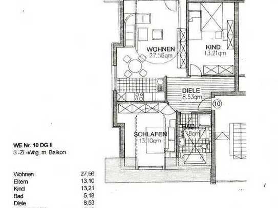 Traumhafte 3-Zimmer-DG-Wohnung, gehobene Ausstattung, Bergpanoramablick, überdachter Balkon und EBK