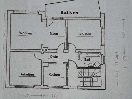 Freundliche 4-Zimmer-Wohnung mit Balkon in Steinfurt