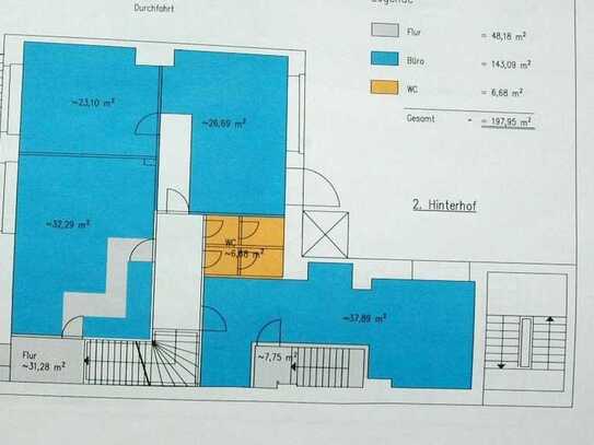 MODERNE ALTBAU - Erdgeschossetage für Werkstatt, Büro, Produktion ca 165 qm