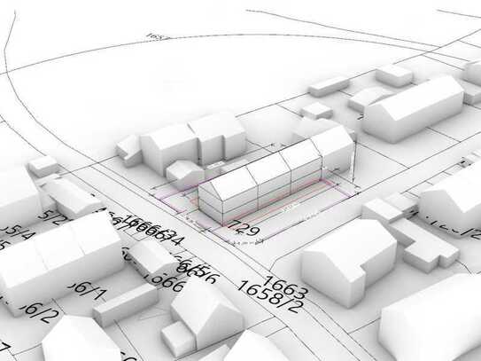 Vorbescheid für 3 Reihenhäuser genehmigt
Grundstück mit Altbestand in Stadtrandlage 
von Waldkraib