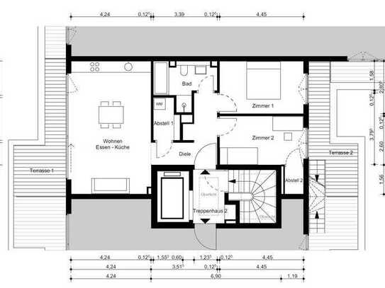 Traumhaftes klimatisiertes Penthouse mit exquisiter Wohnatmosphäre und Dachterrasse