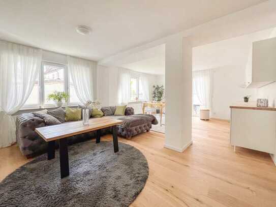 3-Zimmer Wohnung in Fellbach: modernisiert mit eigenem Garten und Stellplatz