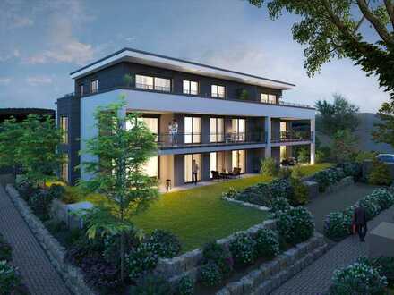 Moderne 2-Zimmer-Wohnung mit großer überdachter Terrasse und Gartenanteil!
