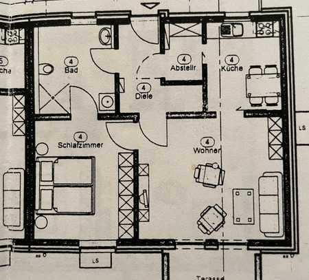 Exklusive, gepflegte 2-Zimmer-Erdgeschosswohnung mit geh. Innenausstattung mit EBK in Hamminkeln