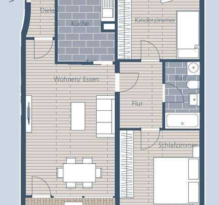 Vermietete 3-Zimmerwohnung mit Loggia in Plagwitz-Lindenau