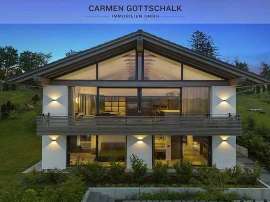 Moderne Villa mit 180 Grad Alpenpanoramablick - beste Energieeffizienz A+ - SkylineAlpDomizil -