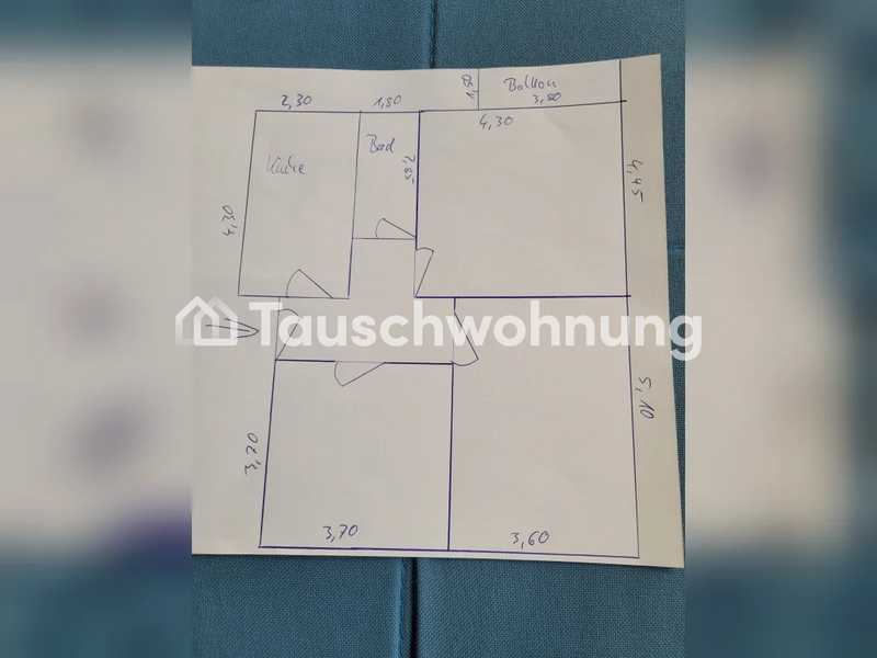Tauschwohnung: Gut gelegene 3-Zimmer-Wohnung mit Balkon