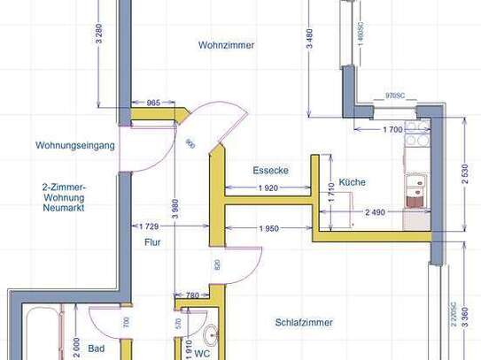 Freundliche 2-Zimmer-Erdgeschosswohnung in Neumarkt in der Oberpfalz