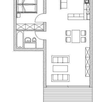 Schöne 2-Zimmer-Erdgeschosswohnung mit Terrasse und Einbauküche in Kerpen