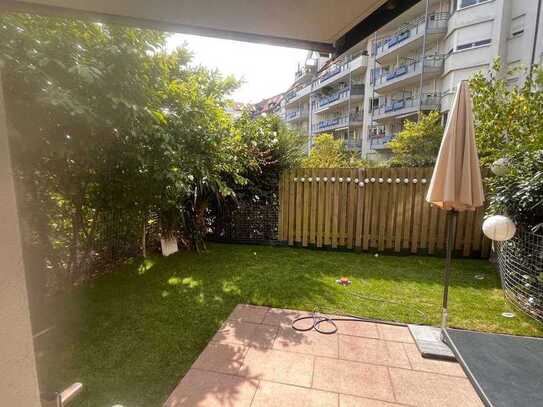 Provisionsfrei, Lukas-Caree, schicke und ruhige 2-Raum-Erdgeschosswohnung mit Südterrasse und Garten